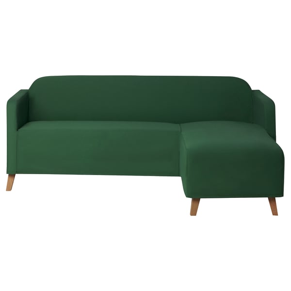 IKEA LINANÄS Protector F 3-seat Sofa W Chaise Vissle Dark Green
