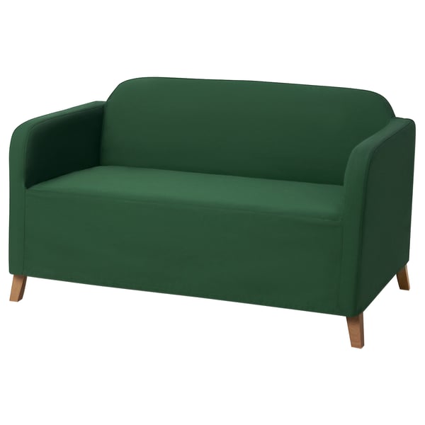 IKEA LINANÄS Protector For Loveseat Vissle Dark Green