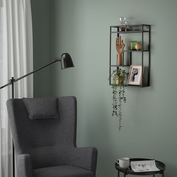 IKEA LINDÅSEN Display Shelf Anthracite 15 3/4x23 5/8 "