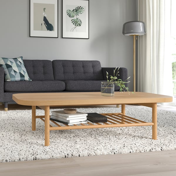 IKEA LISTERBY Coffee Table Oak Veneer 55 1/8x23 5/8 "
