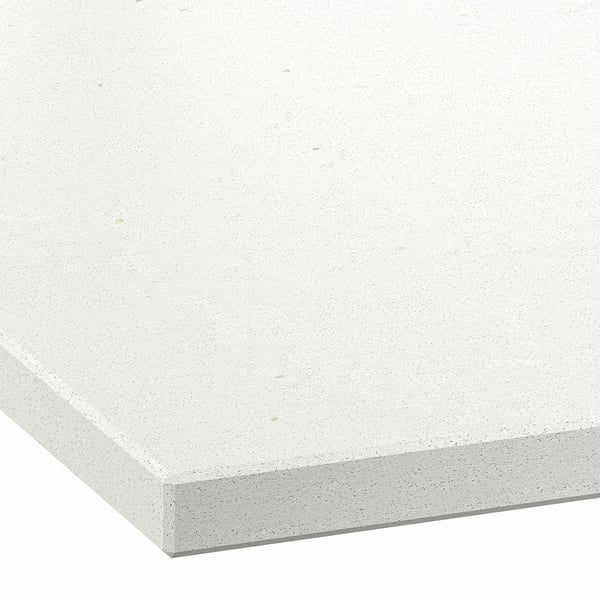 IKEA LOCKEBO Custom Countertop Off-white Gray/concrete Effect Glass Composite 1 1/8 "