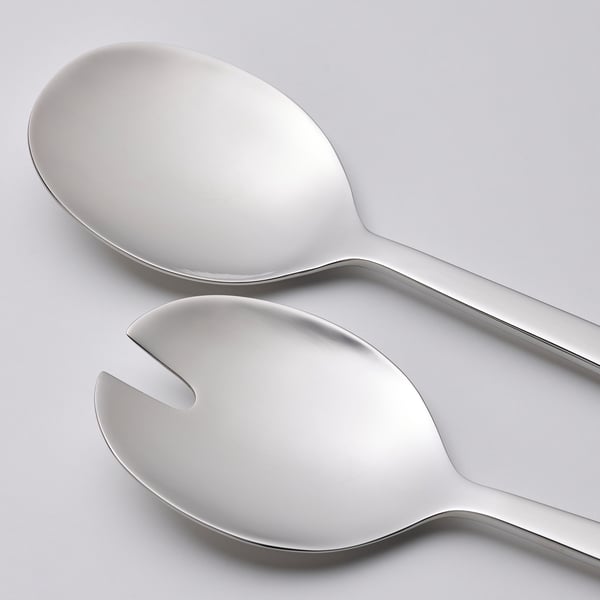 IKEA LÖFTESRIK 2-piece Salad Serving Set Stainless Steel 11 "