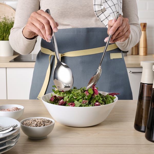 IKEA LÖFTESRIK 2-piece Salad Serving Set Stainless Steel 11 "