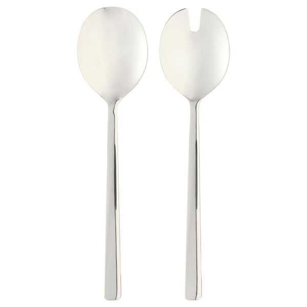 IKEA LÖFTESRIK 2-piece salad serving set stainless steel 11 "