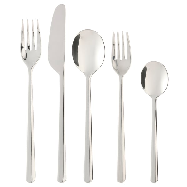 IKEA LÖFTESRIK 20-piece flatware set stainless steel