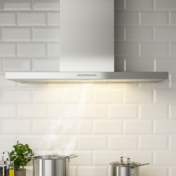 IKEA LUFTBUREN Wall Mounted Range Hood Stainless Steel