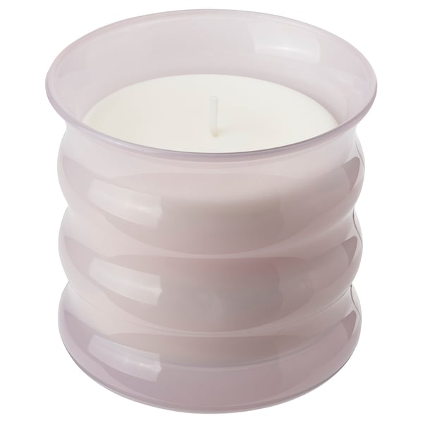 IKEA LUGNARE Scented candle in glass Jasmine/pink 50 hr