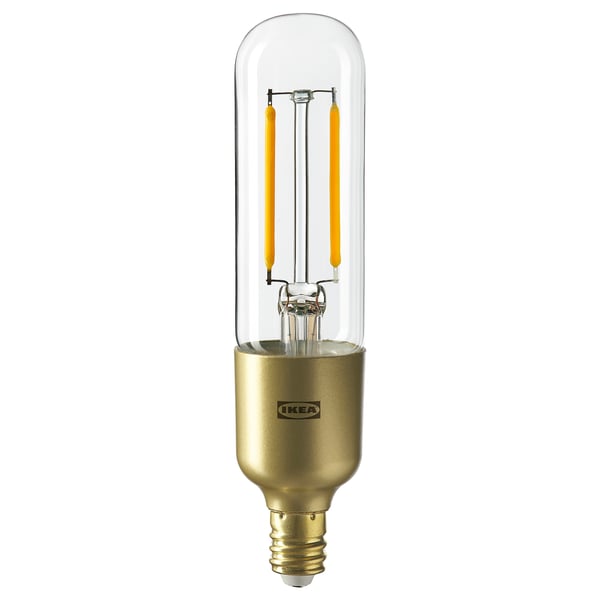 IKEA LUNNOM LED bulb E12 200 lumen dimmable/tube-shaped clear glass 1 "