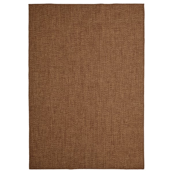IKEA LYDERSHOLM Rug flatwoven in/outdoor medium brown 6 ' 7 "x9 ' 10 "