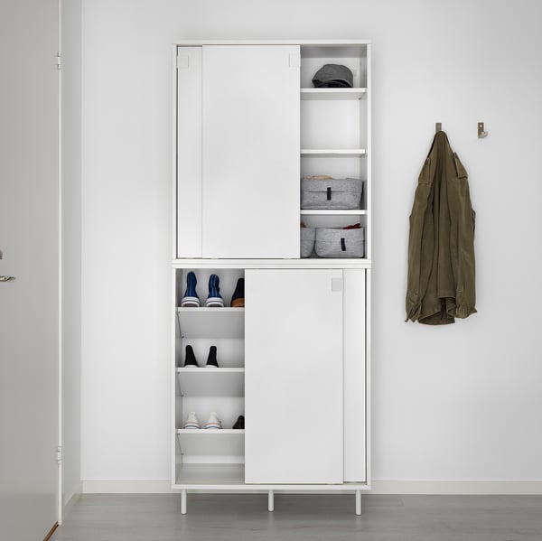 IKEA MACKAPÄR Shoe/storage Cabinet White 31 1/2x13 3/4x40 1/8 "