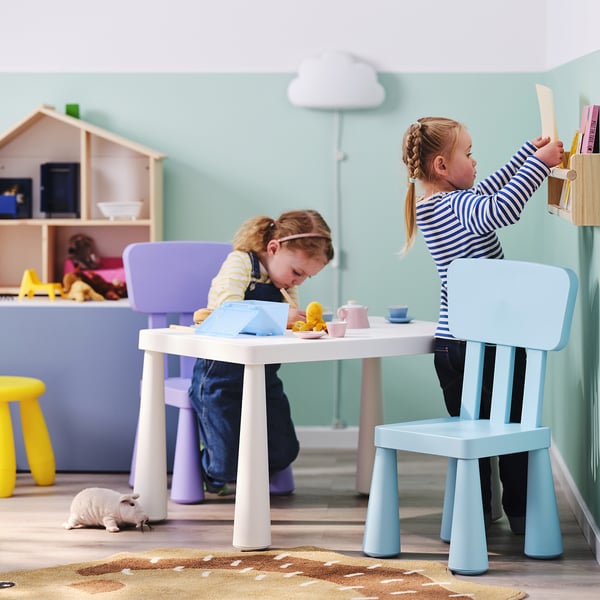IKEA MAMMUT Children's Table Indoor/outdoor White 30 3/8x21 5/8 "
