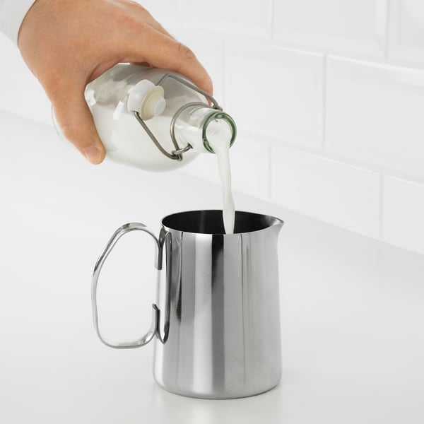 IKEA MÅTTLIG Milk-frothing Jug Stainless Steel 17 Oz