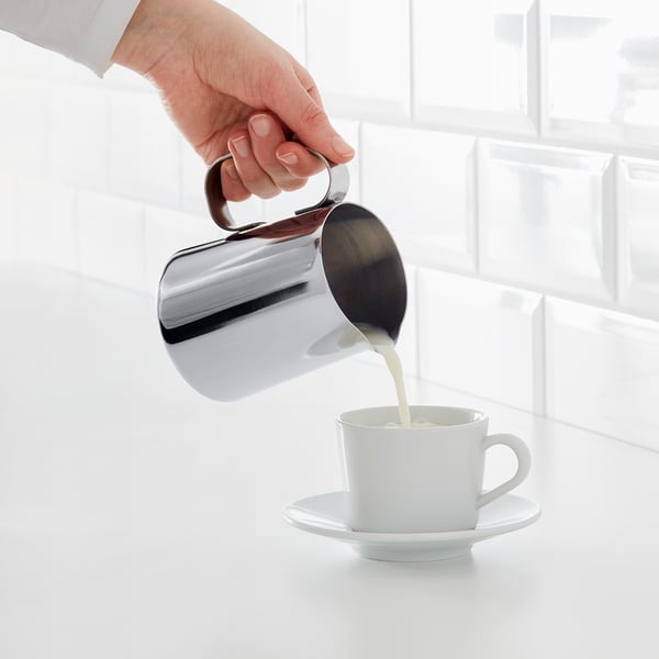 IKEA MÅTTLIG Milk-frothing Jug Stainless Steel 17 Oz