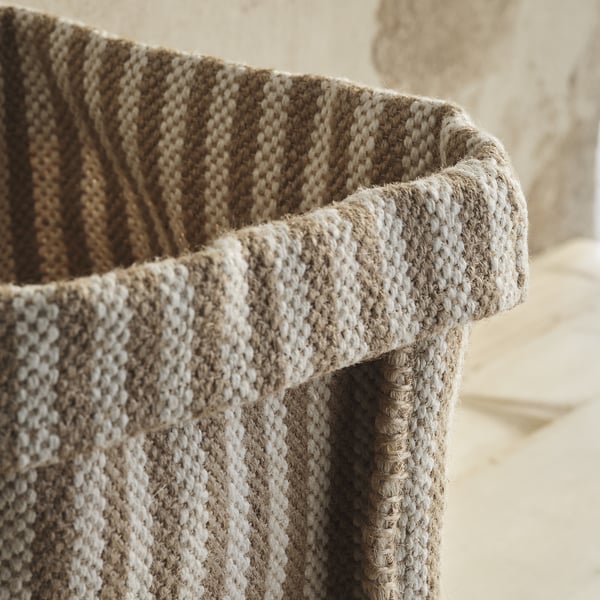 IKEA MÄVINN Basket Beige/jute Handmade 11 ¾x11 ¾x13 ¾ "