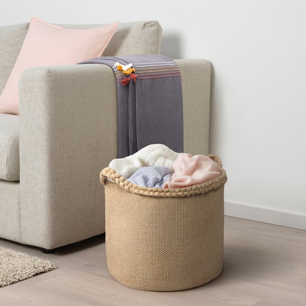 IKEA MÄVINN Basket Jute/braided 14 ½x13 ¾x13 ¾ "