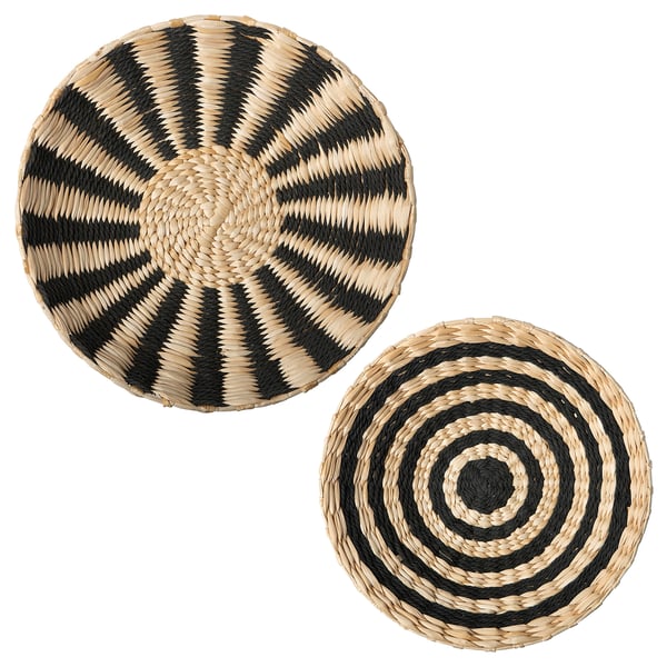 IKEA MÄVINN Wall decoration set of 2 banana fiber handmade