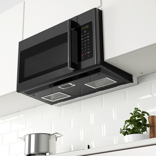IKEA MEDELNIVÅ Over-the-range Microwave Black Stainless Steel