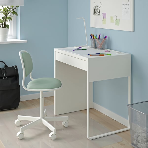 IKEA MICKE/ÖRFJÄLL Desk And Chair White/light Green