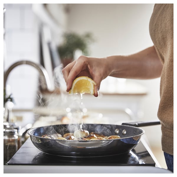 IKEA MIDDAGSMAT Frying Pan Non-stick Coating/stainless Steel 9 "