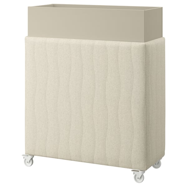 IKEA MITTZON Acoustic plant box with castors Gunnared beige 39 3/8x16 1/2x48 3/8 "