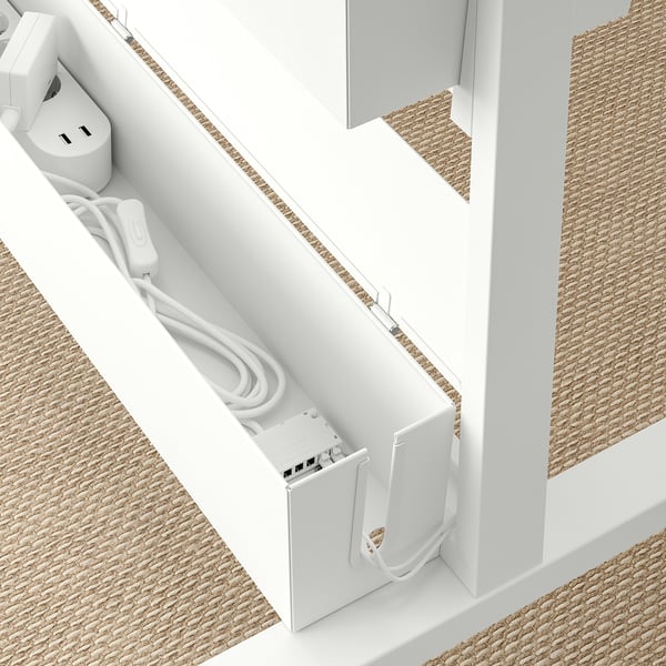 IKEA MITTZON Cable Box For Frm W Cstrs White 31 1/2x5 1/8 "