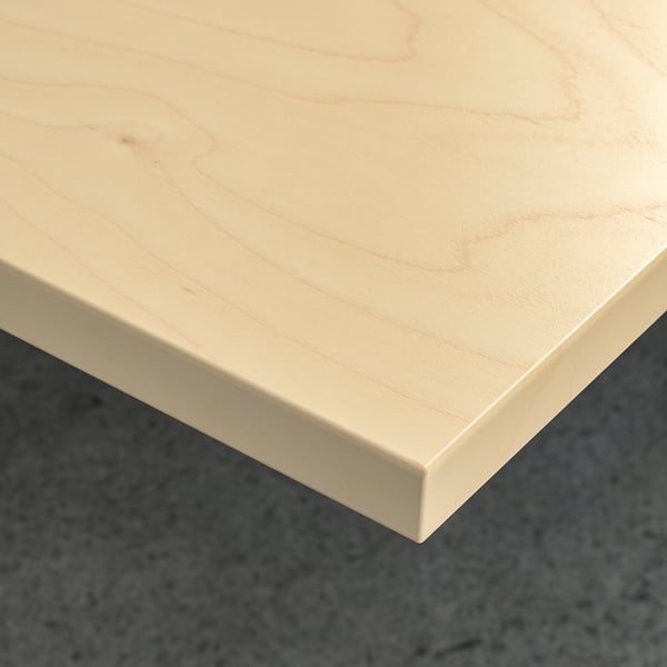 IKEA MITTZON Conference Table Birch Veneer/white 55 1/8x26 3/4x29 1/2 "