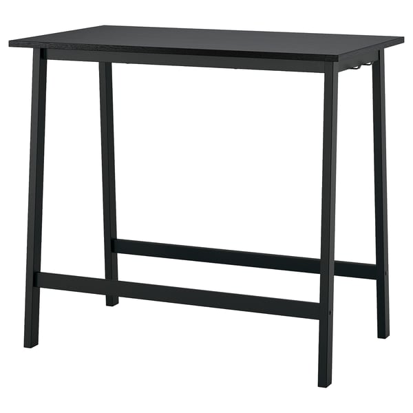 IKEA MITTZON Conference table black stained ash veneer/black 47 1/4x26 3/4x41 3/8 "