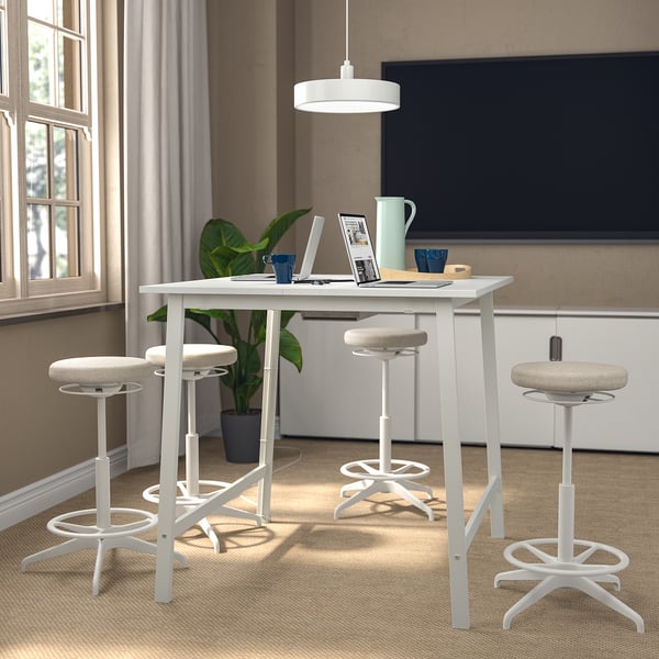 IKEA MITTZON Conference Table White 55 1/8x42 1/2x41 3/8 "
