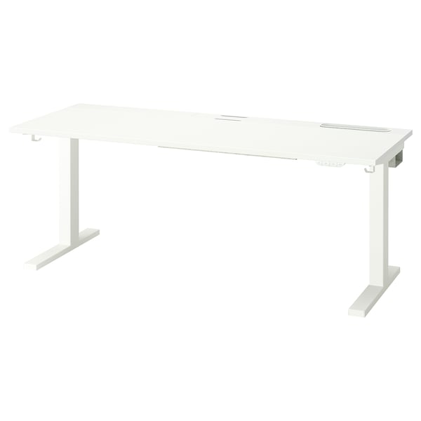 IKEA MITTZON Desk Sit/stand Electric White 63x23 5/8 "