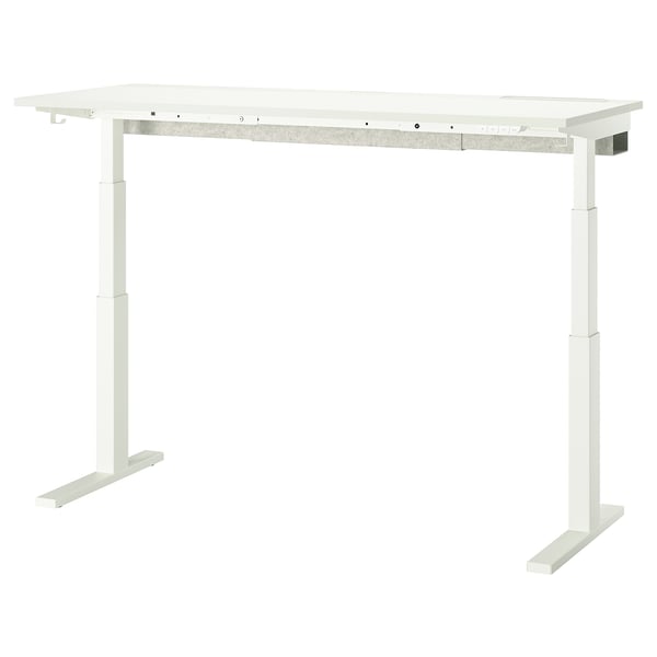 IKEA MITTZON Desk sit/stand electric white 63x23 5/8 "