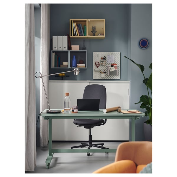 IKEA MODERMOLN Work Lamp With LED Bulb Chrome Plated