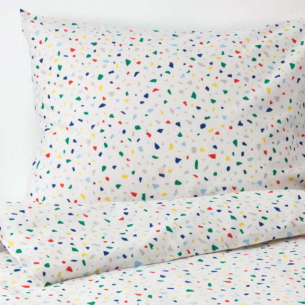 IKEA MÖJLIGHET Duvet Cover And Pillowcase(s) White/mosaic Patterned Twin