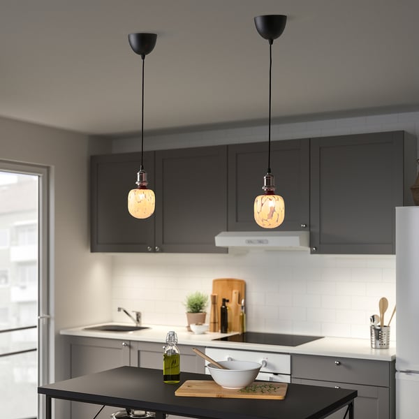 IKEA MOLNART LED Bulb E26 240 Lumen Tube-shaped White/clear Glass 5 "