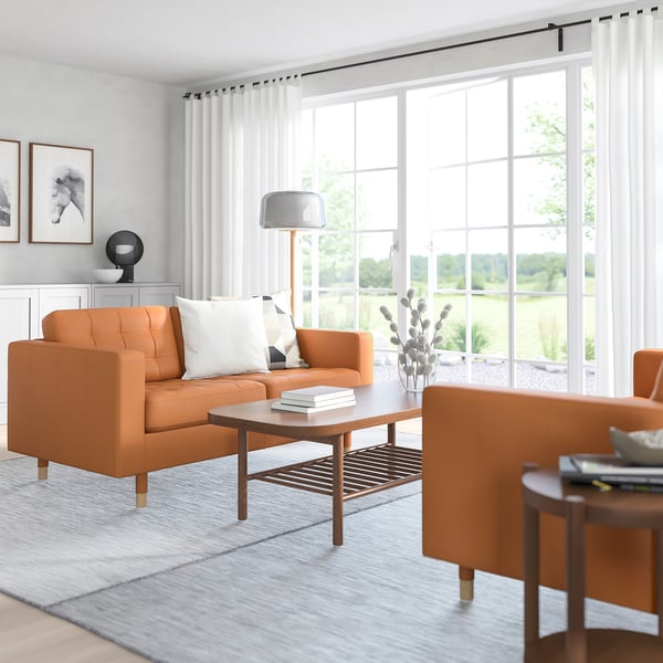 IKEA MORABO Loveseat Grann/Bomstad Golden Brown/wood