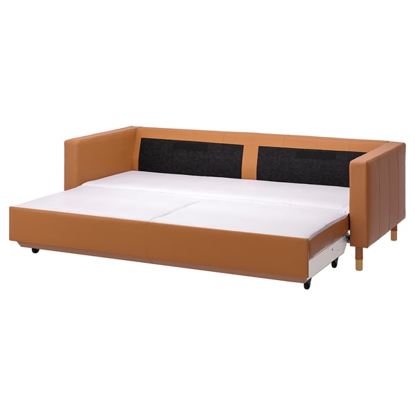 IKEA MORABO Sleeper sofa Grann/Bomstad golden brown/wood