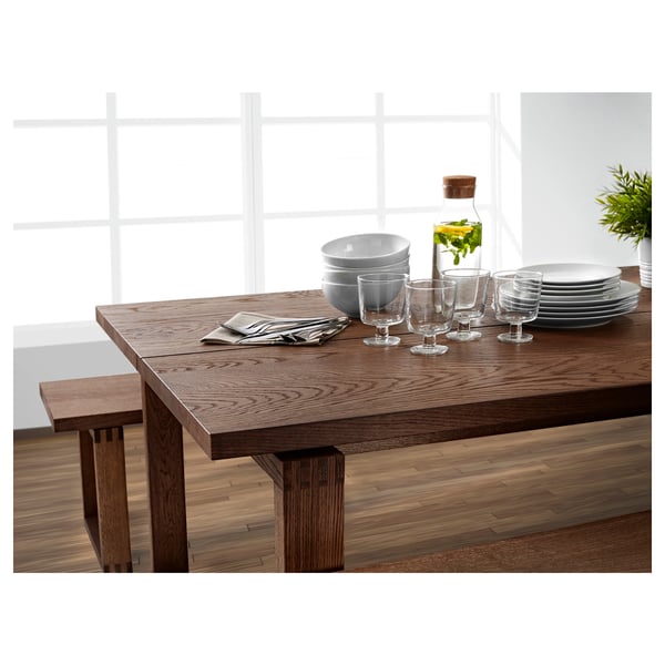IKEA MÖRBYLÅNGA Bench Oak Veneer/brown Stained 70 7/8 "
