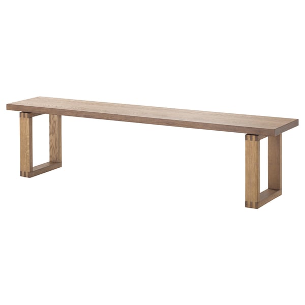 IKEA MÖRBYLÅNGA Bench oak veneer/brown stained 70 7/8 "