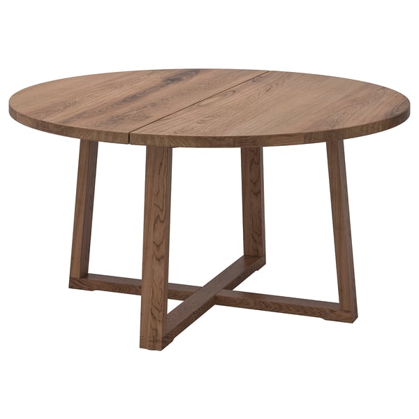 IKEA MÖRBYLÅNGA Table oak veneer brown stained 57 1/8 "