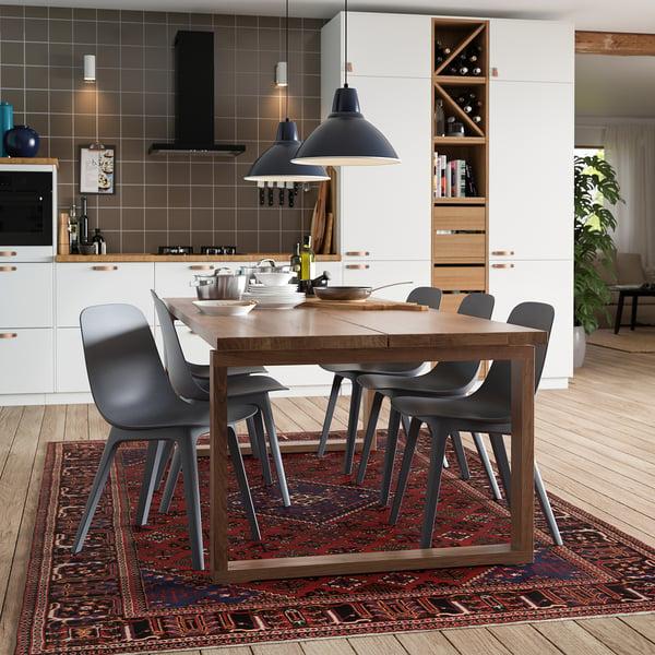 IKEA MÖRBYLÅNGA Table Oak Veneer Brown Stained 86 5/8x39 3/8 "