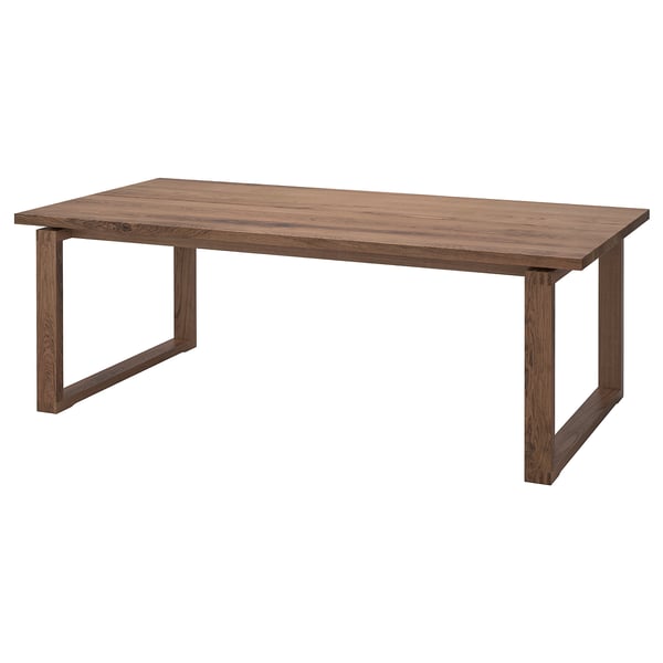 IKEA MÖRBYLÅNGA Table oak veneer brown stained 86 5/8x39 3/8 "