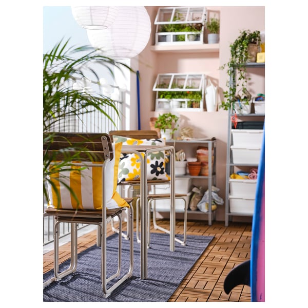 IKEA MORUM Rug Flatwoven In/outdoor Dark Gray 2 ' 7 "x6 ' 7 "