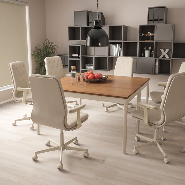 IKEA MULLFJÄLLET Conference Chair With Casters Naggen Beige