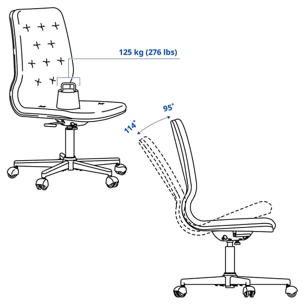 IKEA MULLFJÄLLET Conference Chair With Casters Naggen Beige