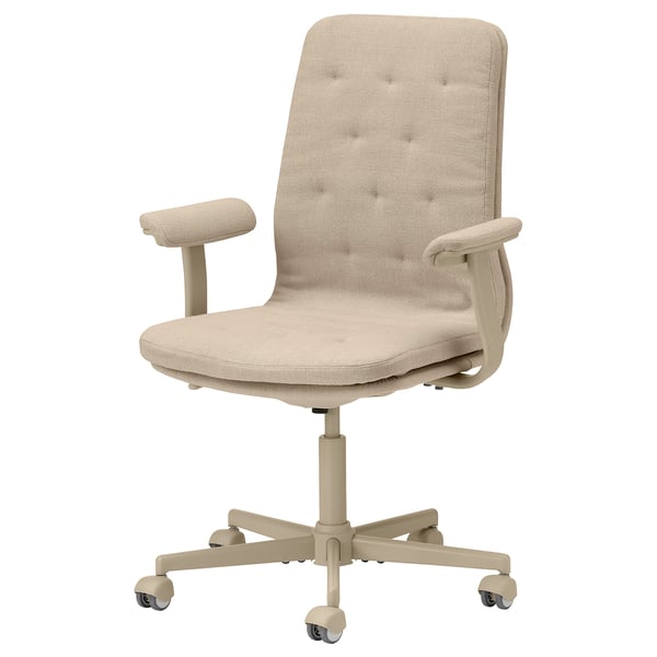 IKEA MULLFJÄLLET Conference chair with casters Naggen beige