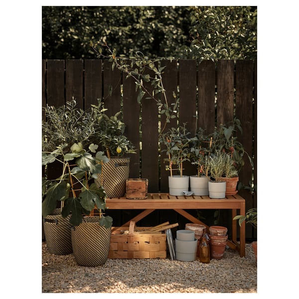 IKEA NÄMMARÖ Bench Outdoor Light Brown Stained 47 1/4 "