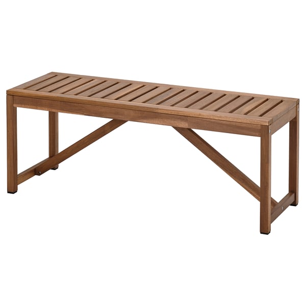 IKEA NÄMMARÖ Bench outdoor light brown stained 47 1/4 "