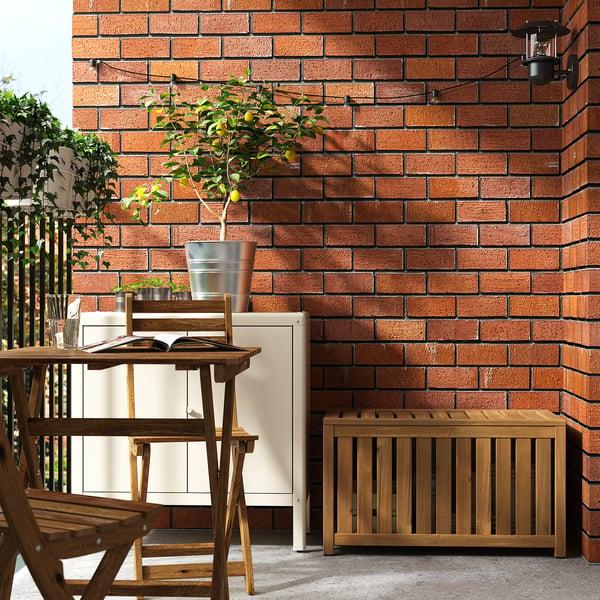 IKEA NÄMMARÖ Storage Box Light Brown Stained Indoor/outdoor 31 1/2x15 3/4x17 3/4 "