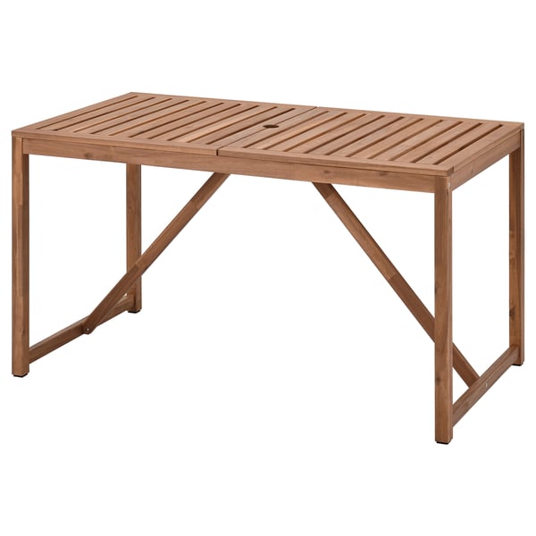 IKEA NÄMMARÖ Table outdoor light brown stained 55 1/8x29 1/2 "