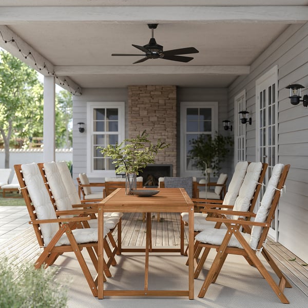 IKEA NÄMMARÖ Table Outdoor Light Brown Stained 78 3/4x29 1/2 "