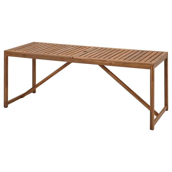 IKEA NÄMMARÖ Table outdoor light brown stained 78 3/4x29 1/2 "